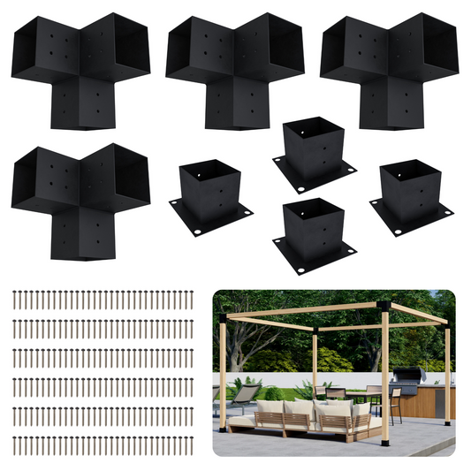 DIY Freestanding Pergola Bracket Kit – Up to 12x12
