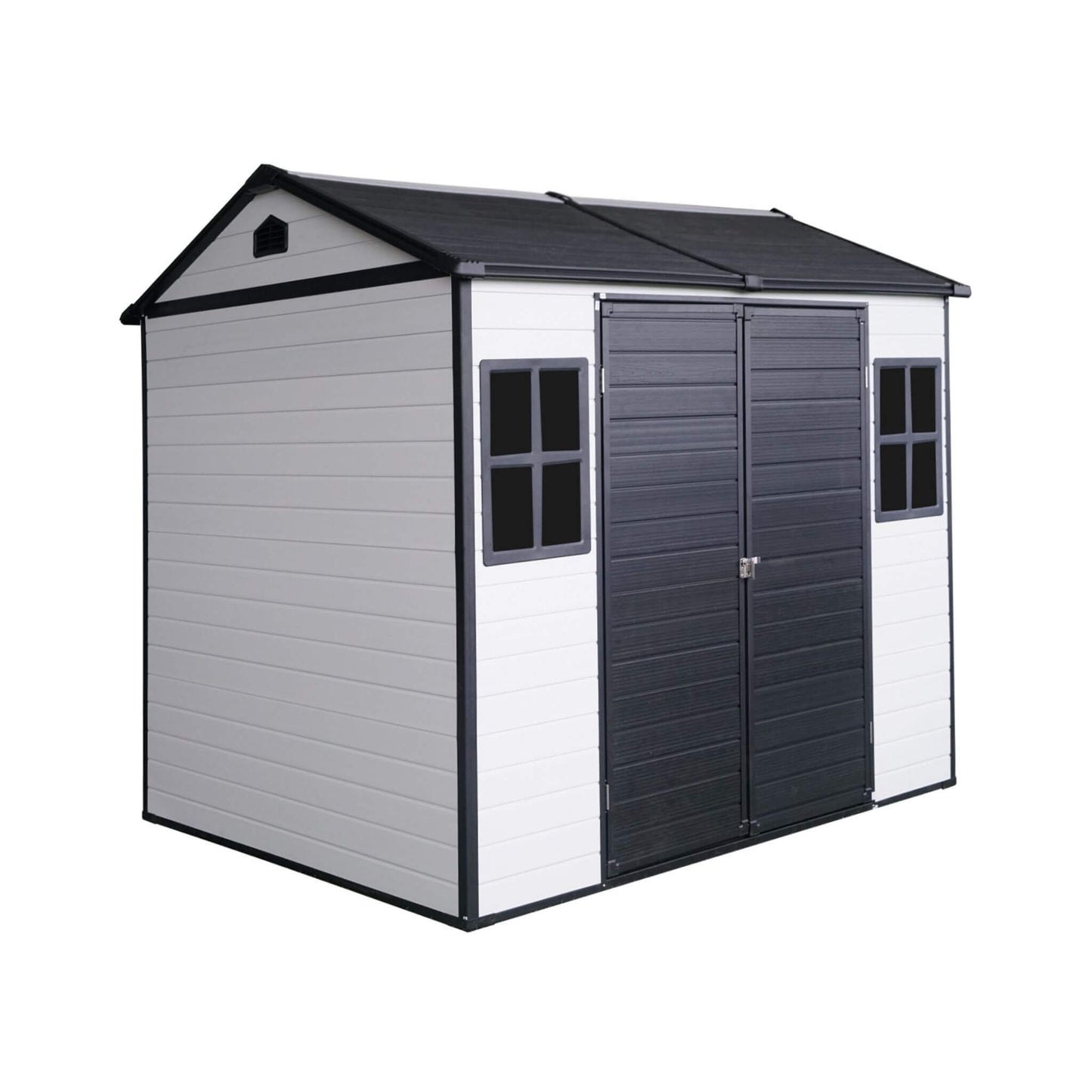 Alora 6x8 Heavy-Duty Resin Storage Shed – Lockable Doors & Built-In Floor