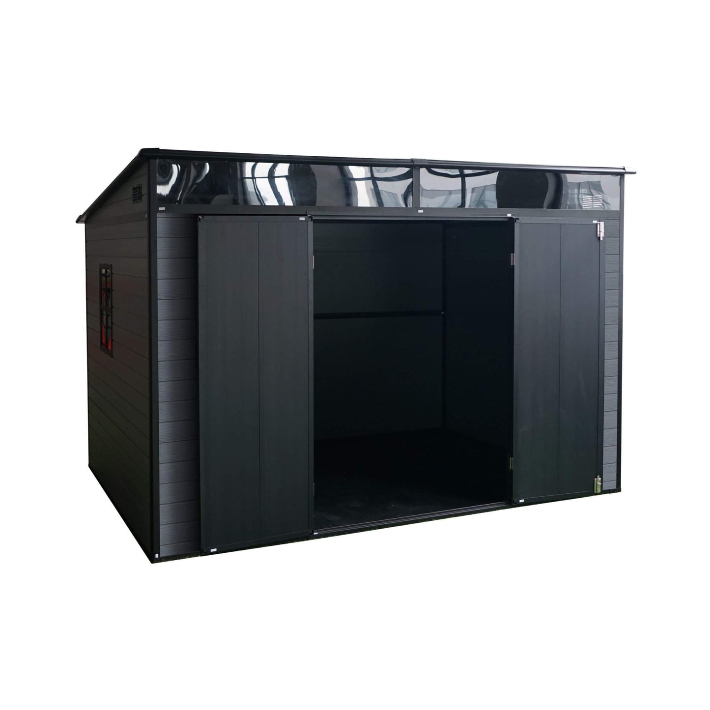 Alora 7x10 Outdoor Resin Garden Shed – Floor, Window & Lockable Door