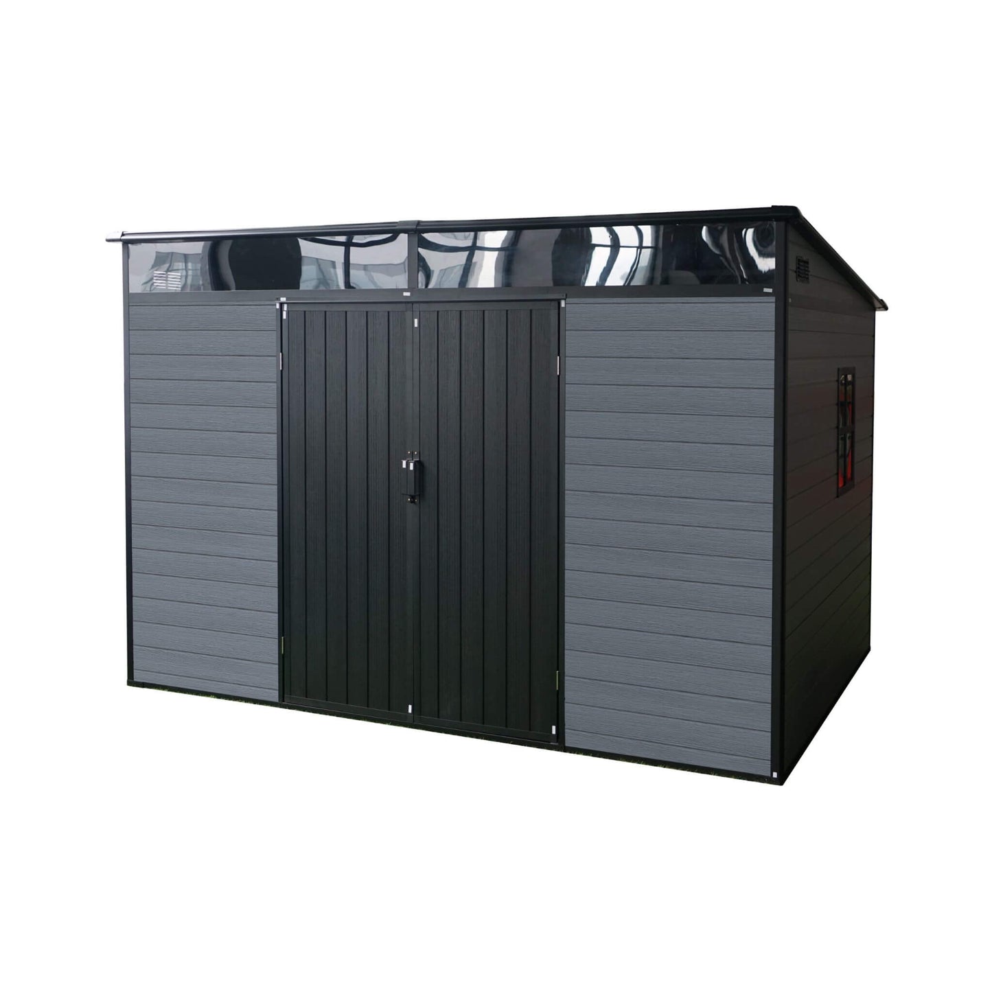 Alora 7x10 Outdoor Resin Garden Shed – Floor, Window & Lockable Door
