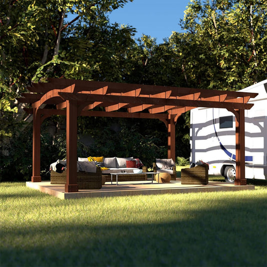 Alora 10x12 All-Season Cedar Wood Pergola – Arched Roof