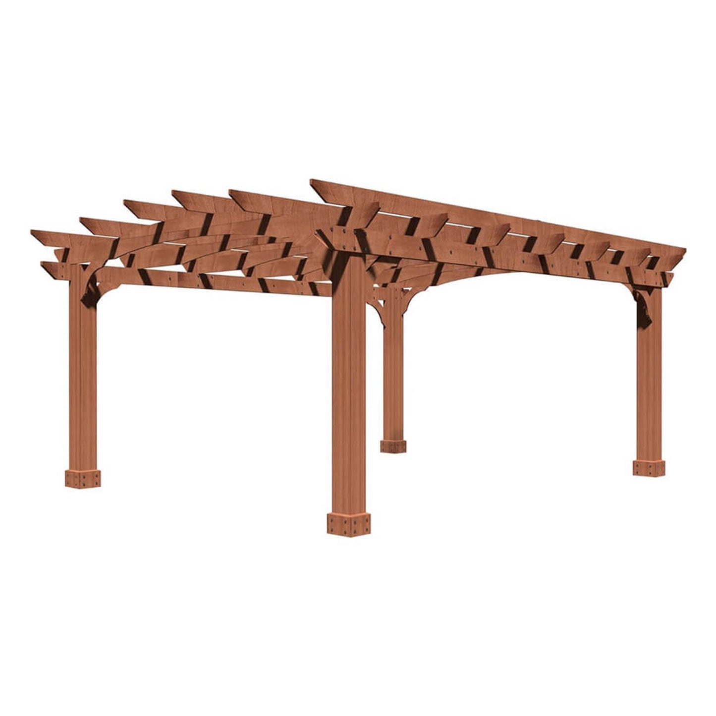 Alora 10x12 All-Season Cedar Wood Pergola – Arched Roof