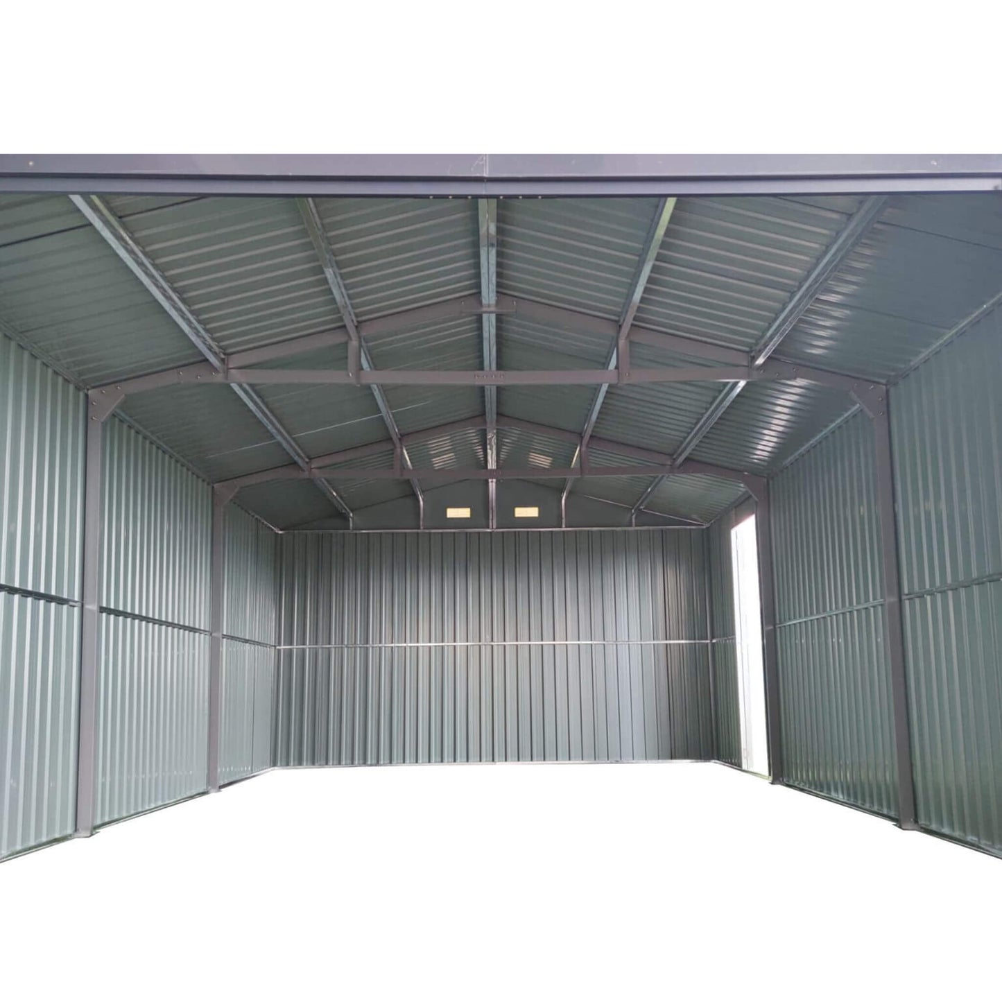 Alora 13x20 Heavy-Duty Outdoor Metal Storage Shed – Double Doors