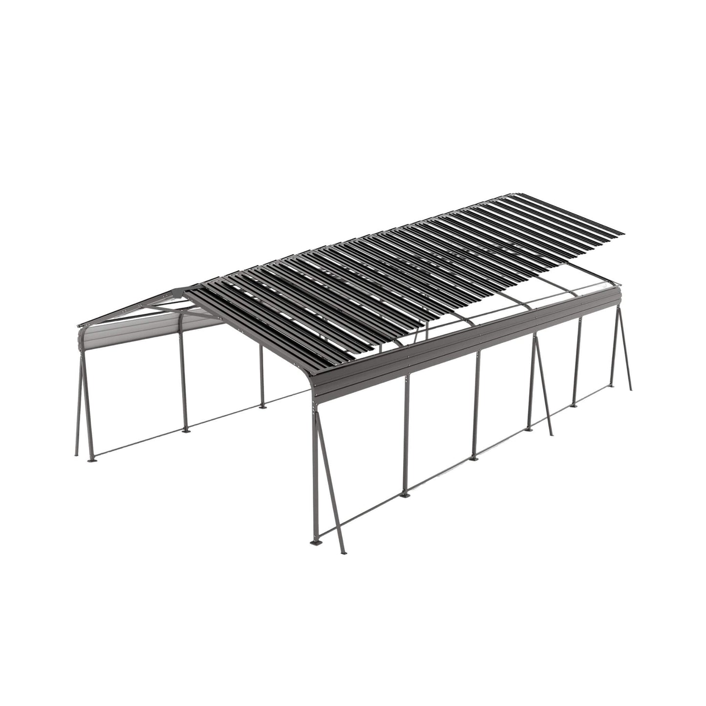 Alora 13x26 Heavy-Duty Weather-Resistant Carport – Protective Film
