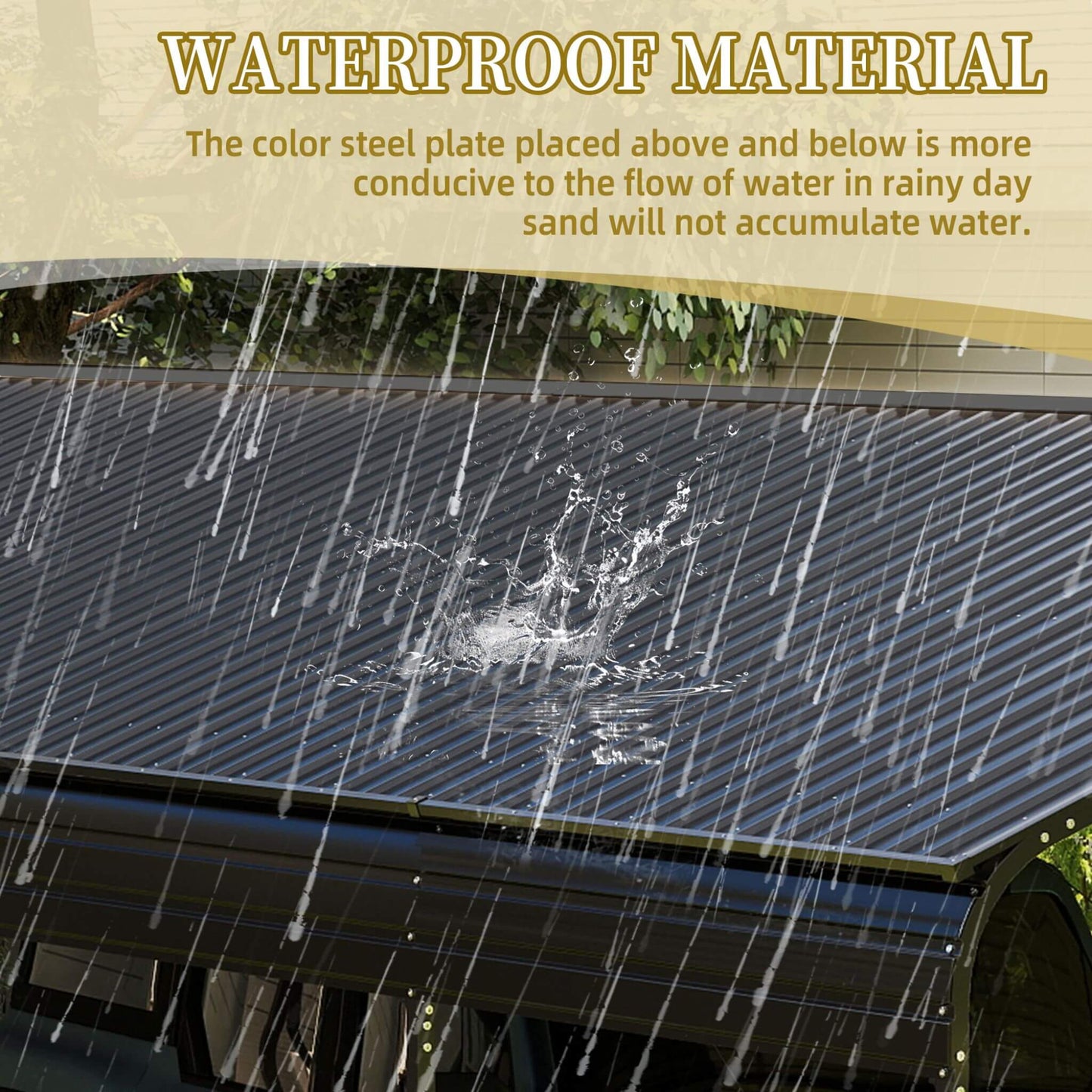 Alora 13x26 Heavy-Duty Weather-Resistant Carport – Protective Film