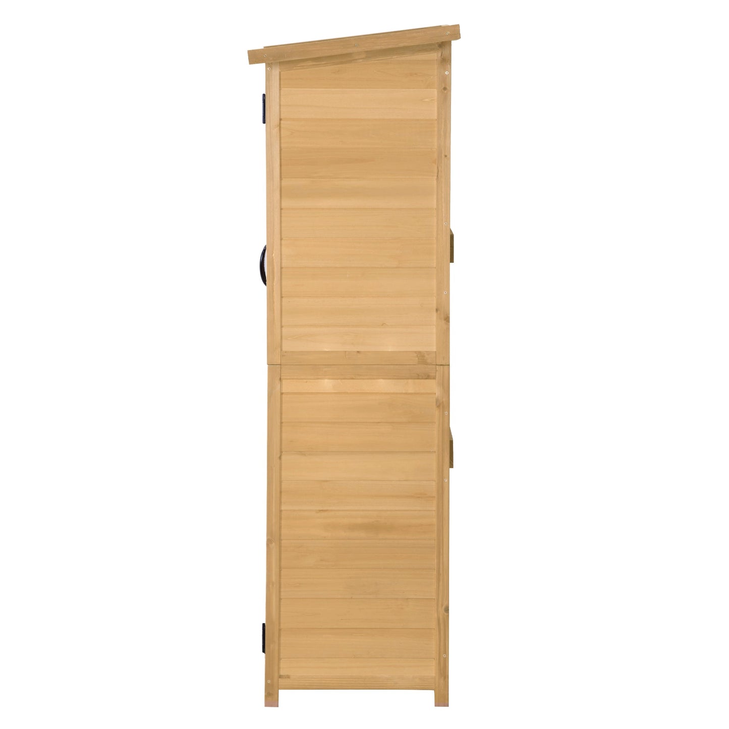 5x4 Outdoor Wood Storage Shed – Natural Finish, Waterproof Asphalt Roof