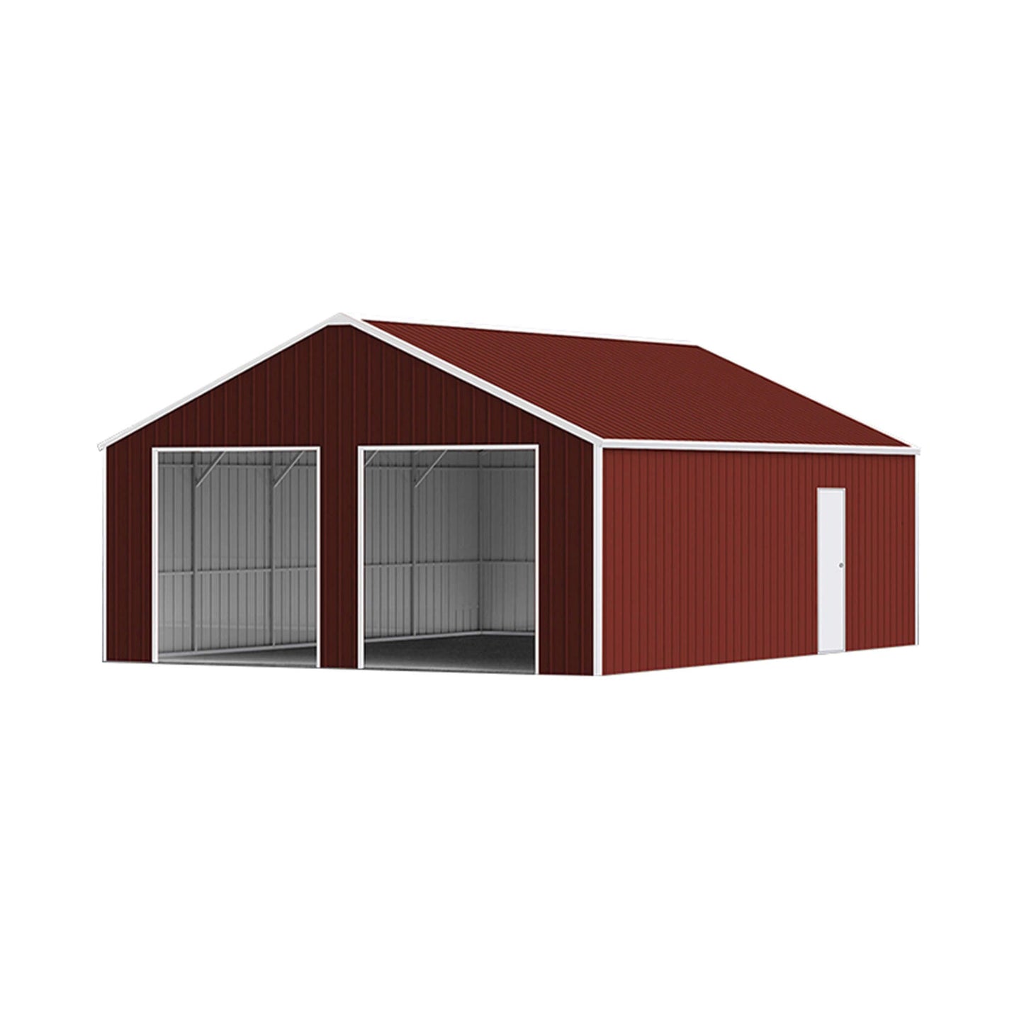 Alora 25x33 Heavy-Duty Galvanized Steel Storage Shed – Dual Doors