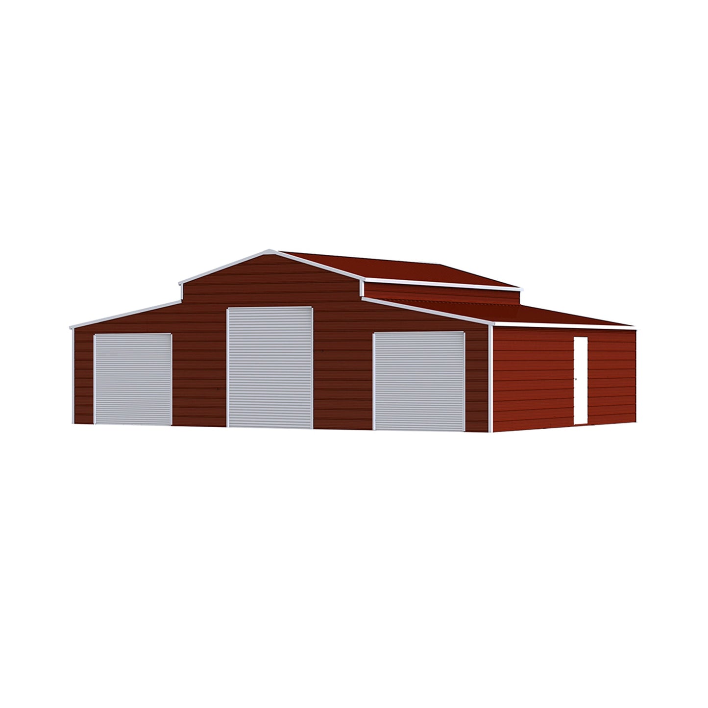 30x42 Heavy-Duty All-Weather Galvanized Steel Shed – 3-Car Garage