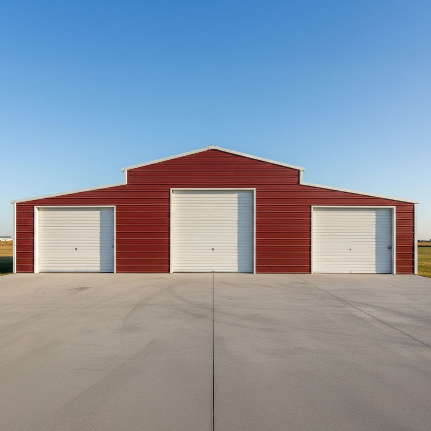 30x42 Heavy-Duty All-Weather Galvanized Steel Shed – 3-Car Garage