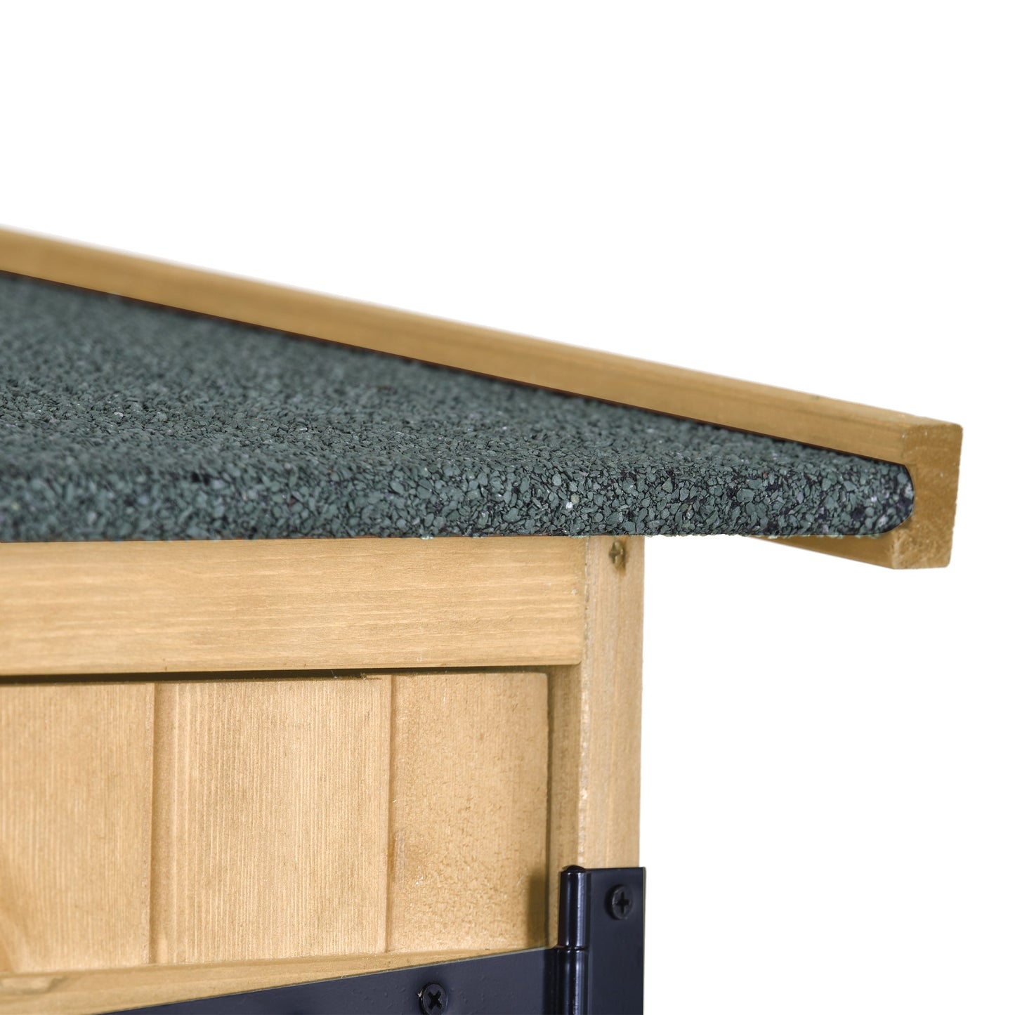 5x4 Outdoor Wood Storage Shed – Natural Finish, Waterproof Asphalt Roof