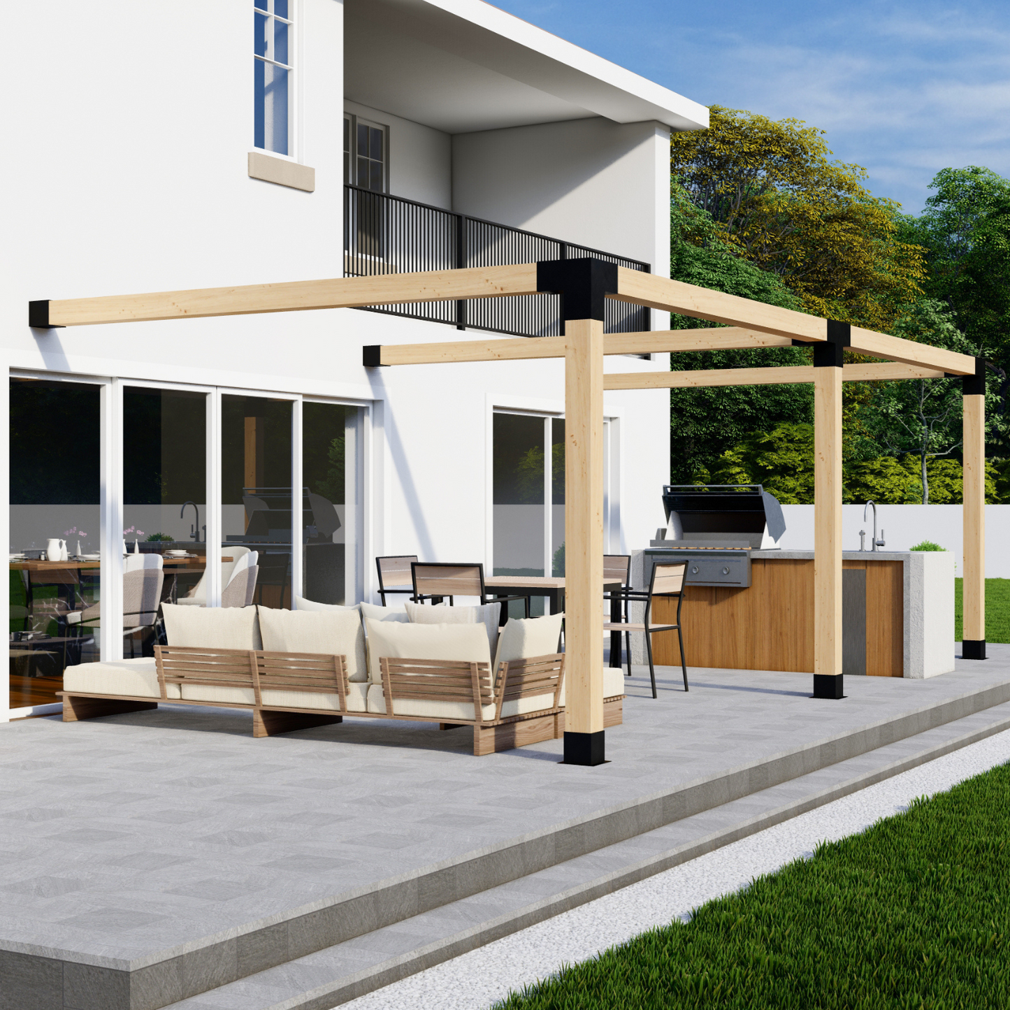 DIY Attached Pergola Bracket Kit – Up to 24x12