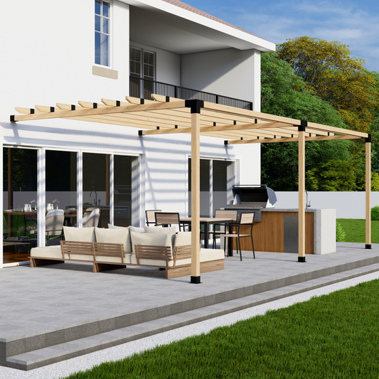 DIY Attached Pergola Bracket Kit – Roof Rafters, Up to 24x12