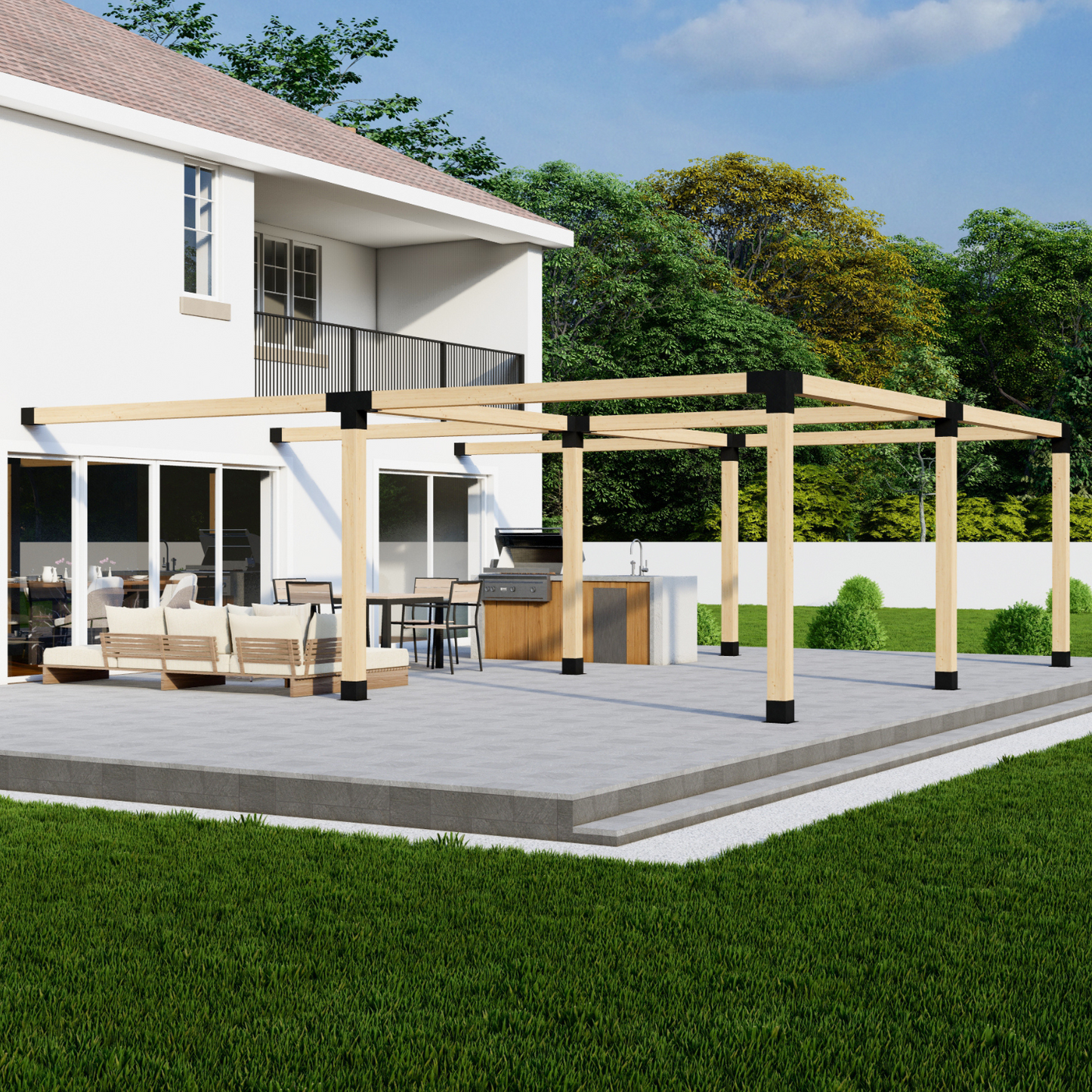 DIY Attached Pergola Bracket Kit – Up to 24x24