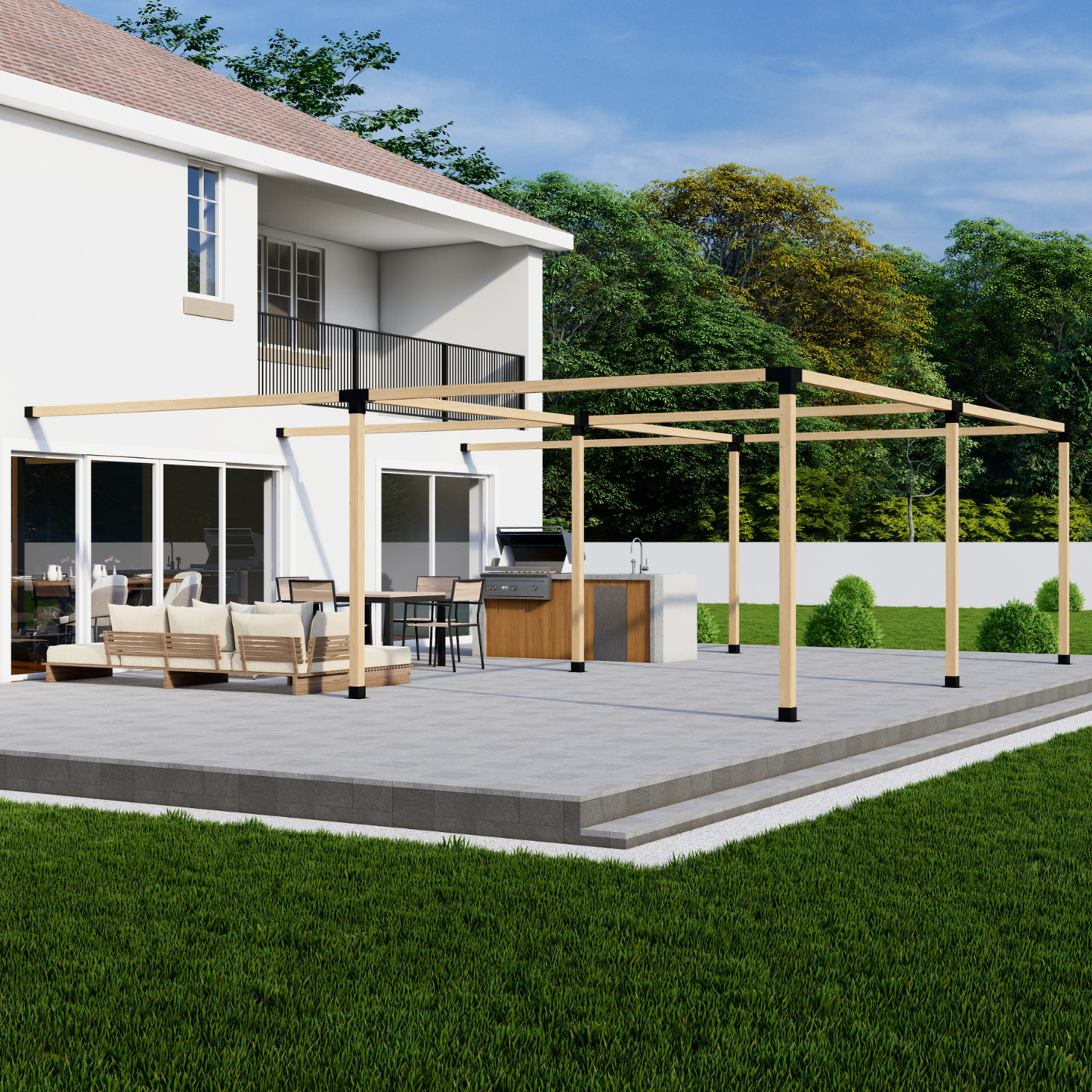 DIY Attached Pergola Bracket Kit – Up to 24x24