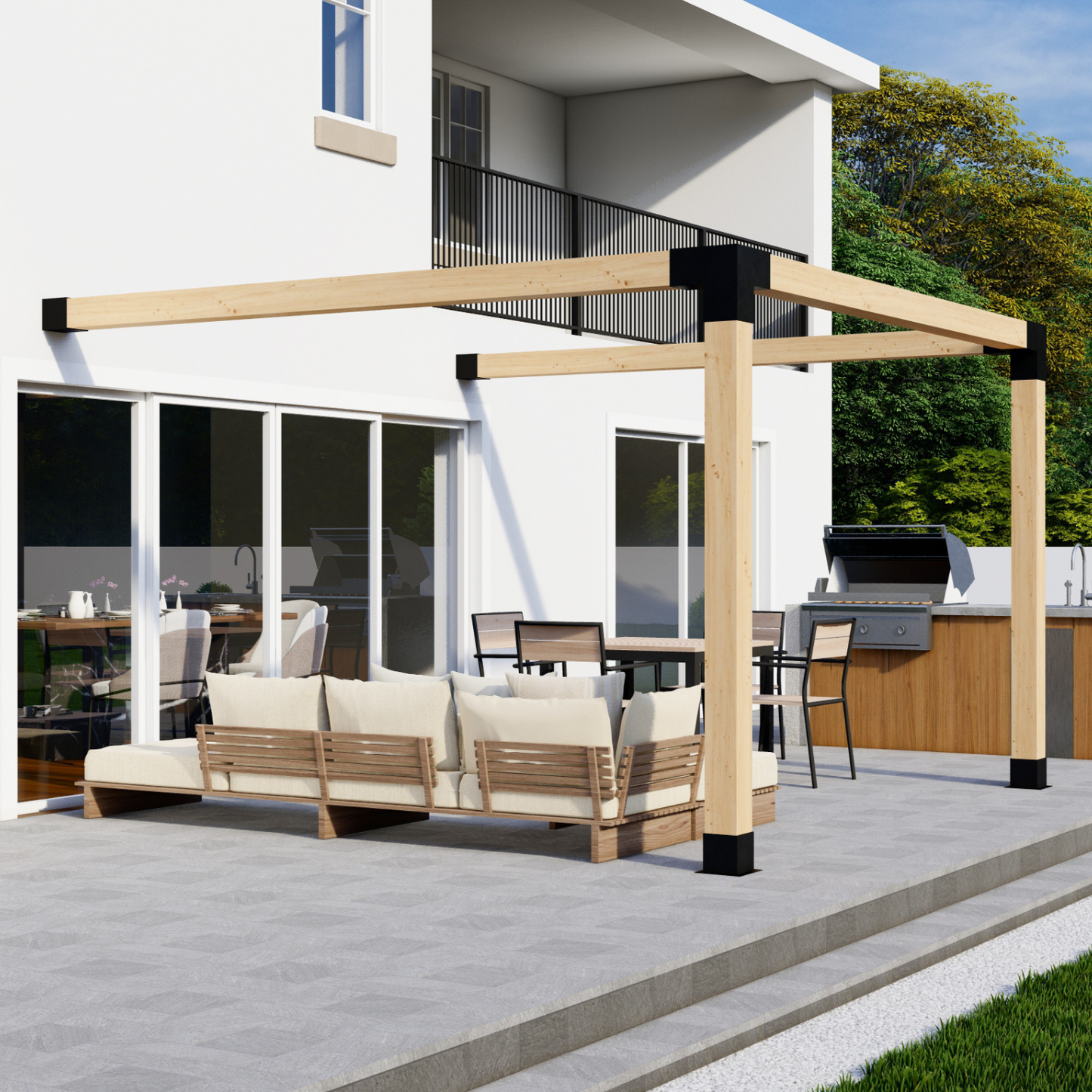 DIY Attached Pergola Bracket Kit – Up to 12x12