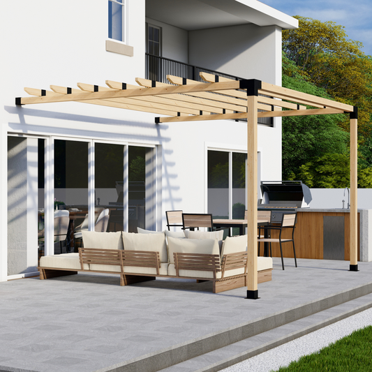 DIY Freestanding Pergola Bracket Kit – Roof Rafters, Up to 12x12