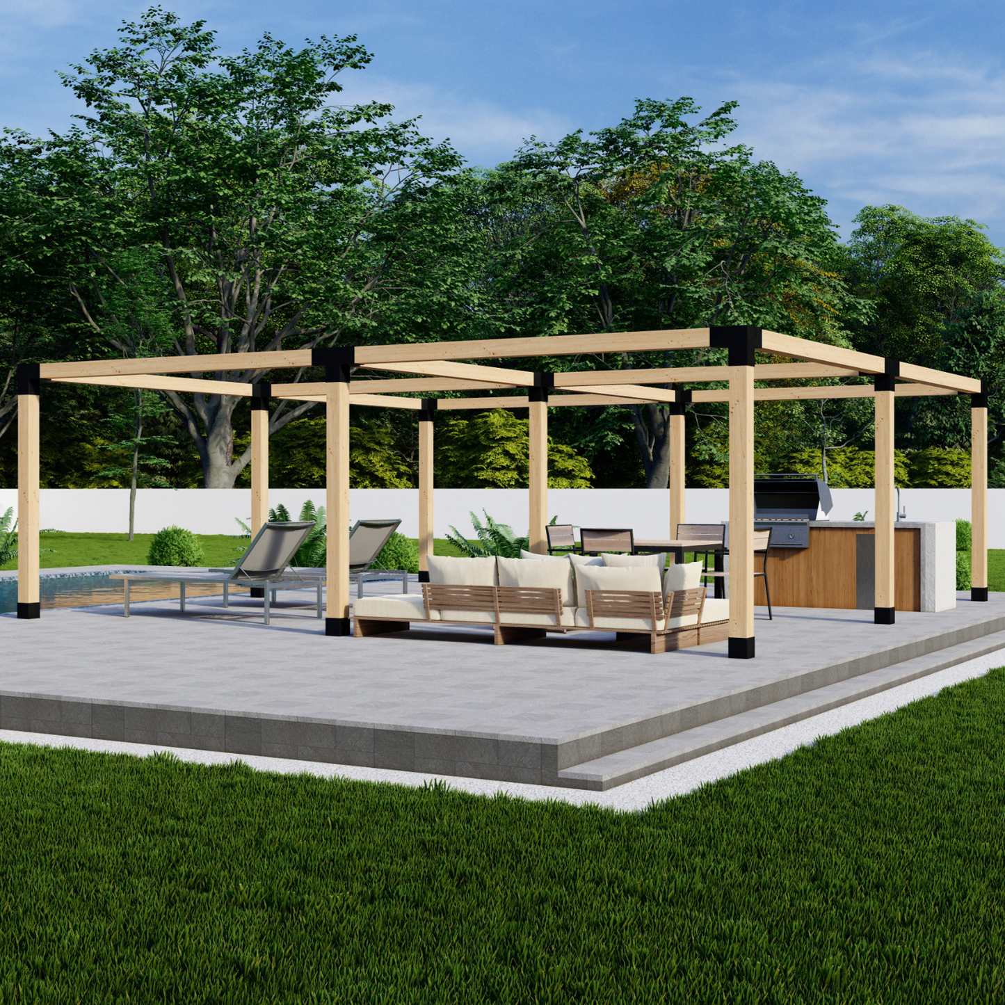 DIY Freestanding Pergola Bracket Kit – Up to 24x24