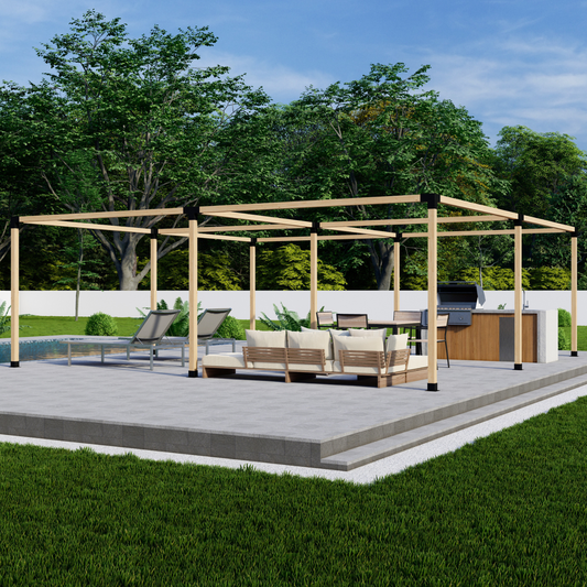 DIY Freestanding Pergola Bracket Kit – Up to 24x24