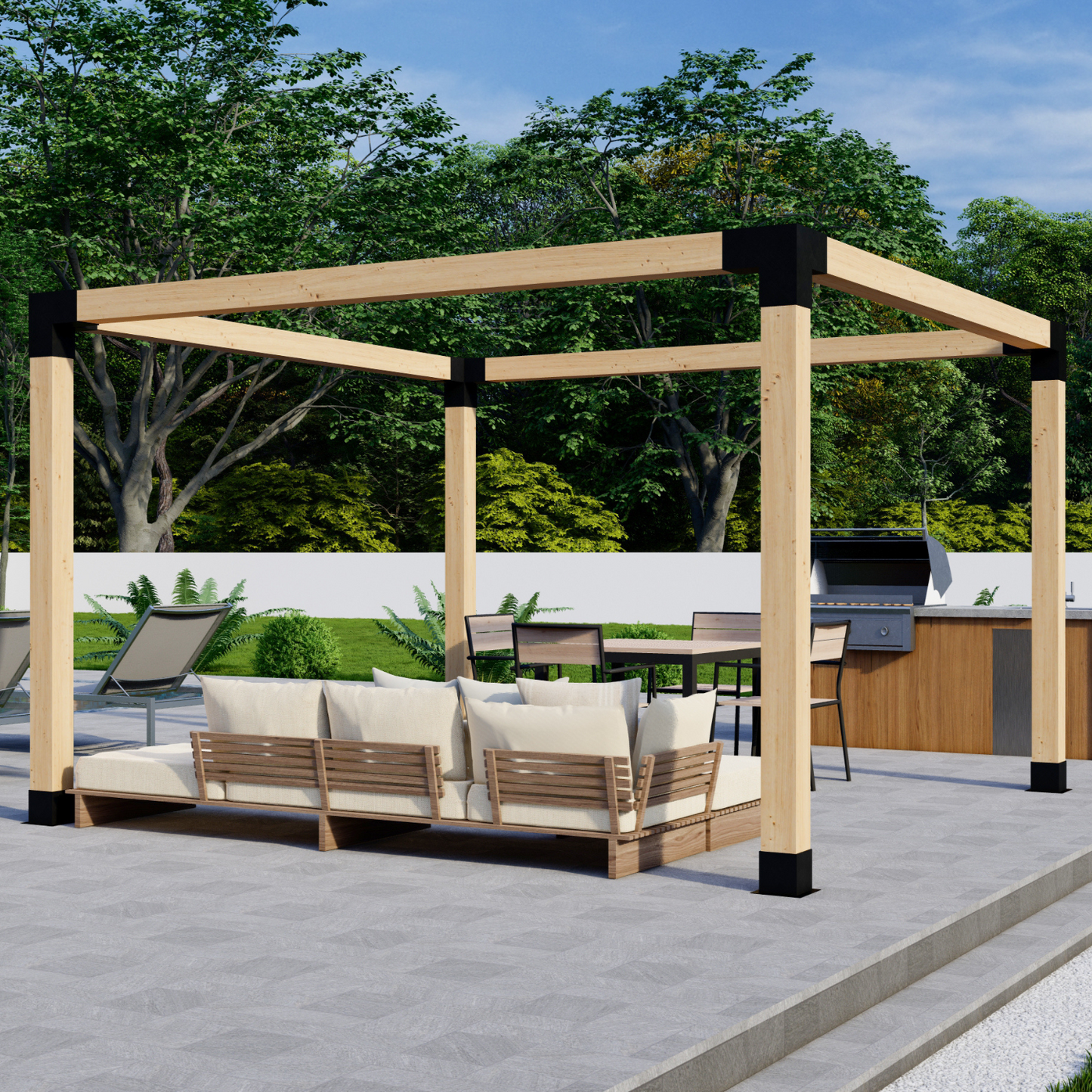 DIY Freestanding Pergola Bracket Kit – Up to 12x12