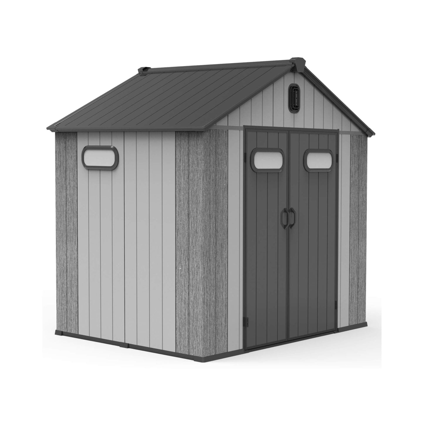 Alora 6x8 Heavy-Duty All-Weather Resin Storage Shed – Doors, Windows & Vents