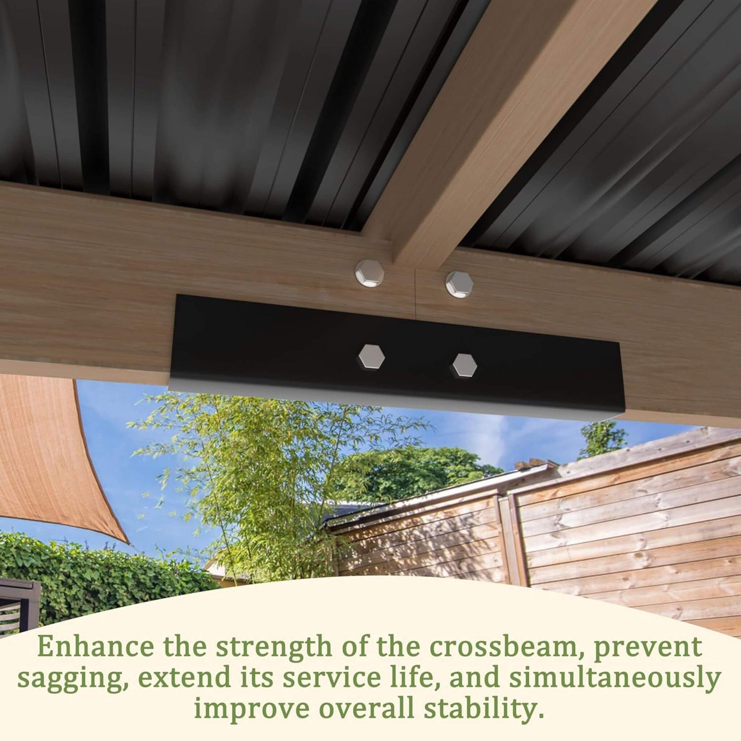 Alora Heavy-Duty Wooden Grill Gazebo – Sloped Metal Roof