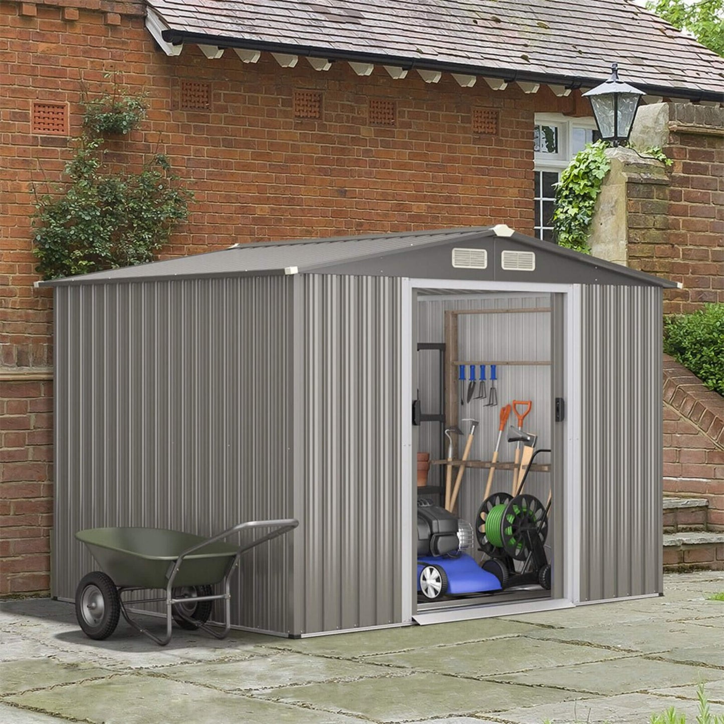 Alora 8x6 Outdoor Steel Tool & Garden Storage Shed