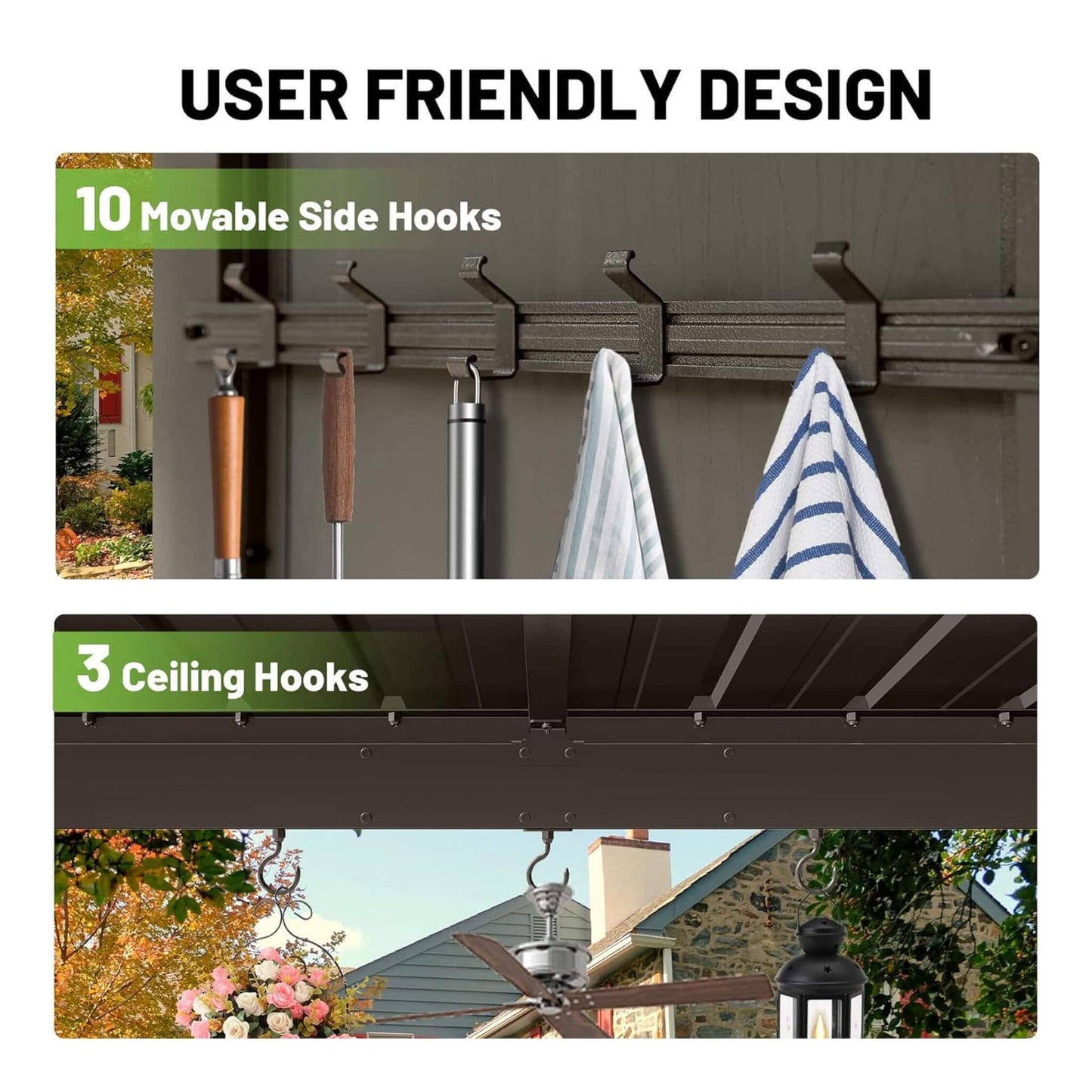 Alora 9x10 Modern Slanted Hardtop Grill Gazebo – Alloy Steel